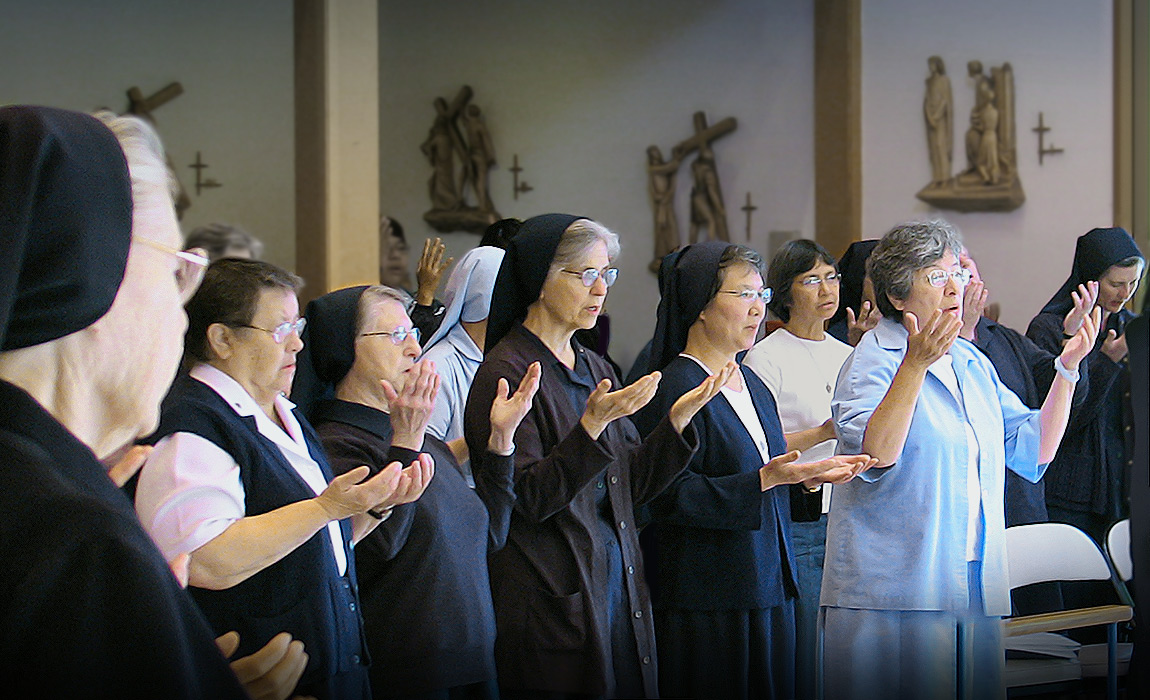 Sisters at Prayer in Chapel